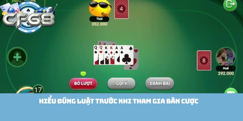 Hiểu đúng luật trước khi tham gia bàn cược